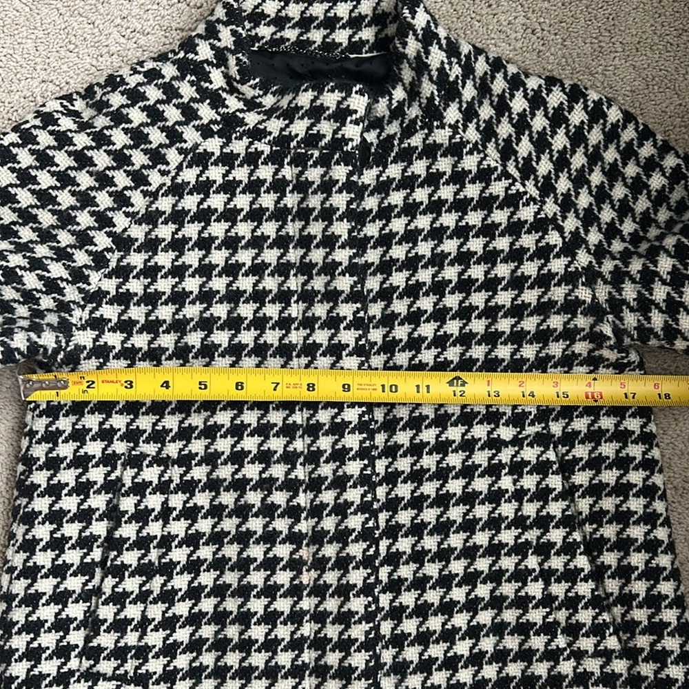 Black & White Banana Republic Houndstooth Jacket, XS - Picture 4 of 5